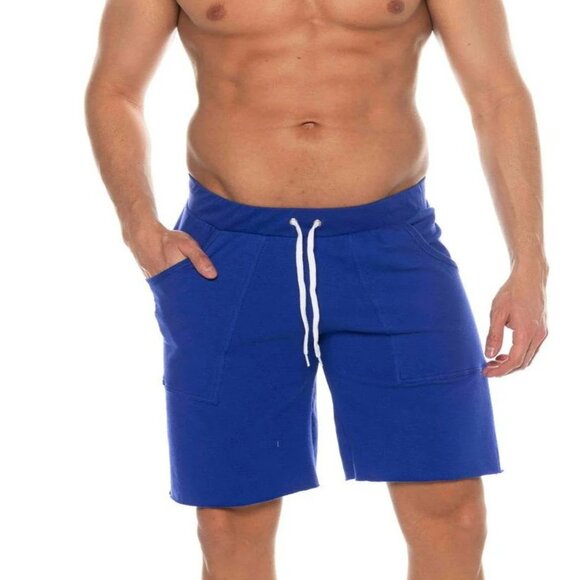 Go Softwear Size M Pacific Workout Shorts with Front Pockets - Royal Blue - Picture 12 of 14
